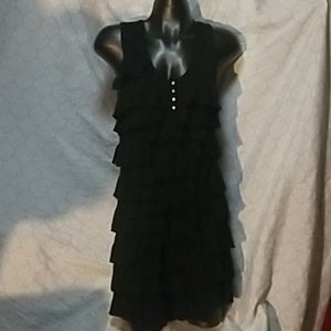 Uncle Frank cascading Ruffle knit dress boutique